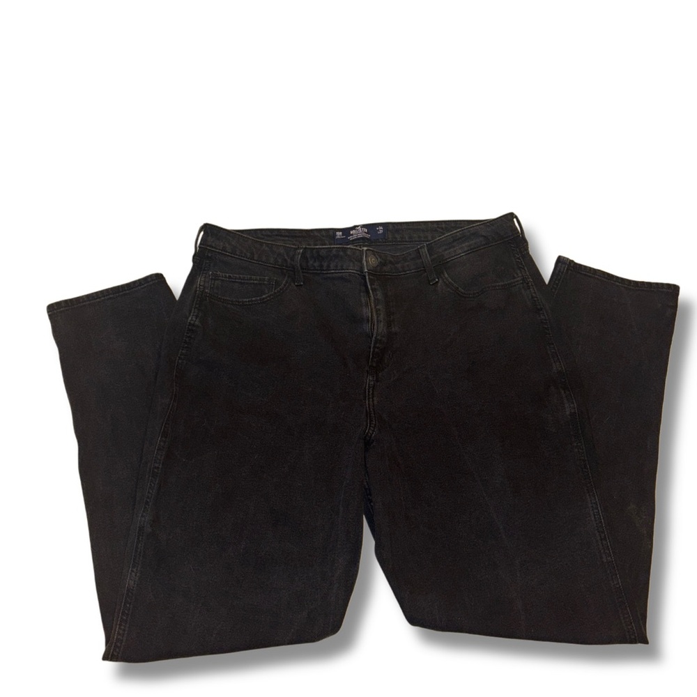 Hollister Ultra High Rise Black Mom Jean, size 19